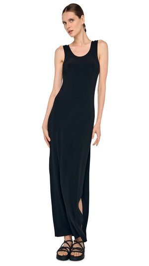 RACER LONG DRESS W/ SIDE SLIT #6 Thumbnail