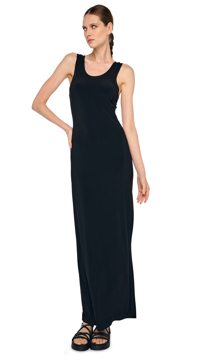 RACER LONG DRESS W/ SIDE SLIT #1