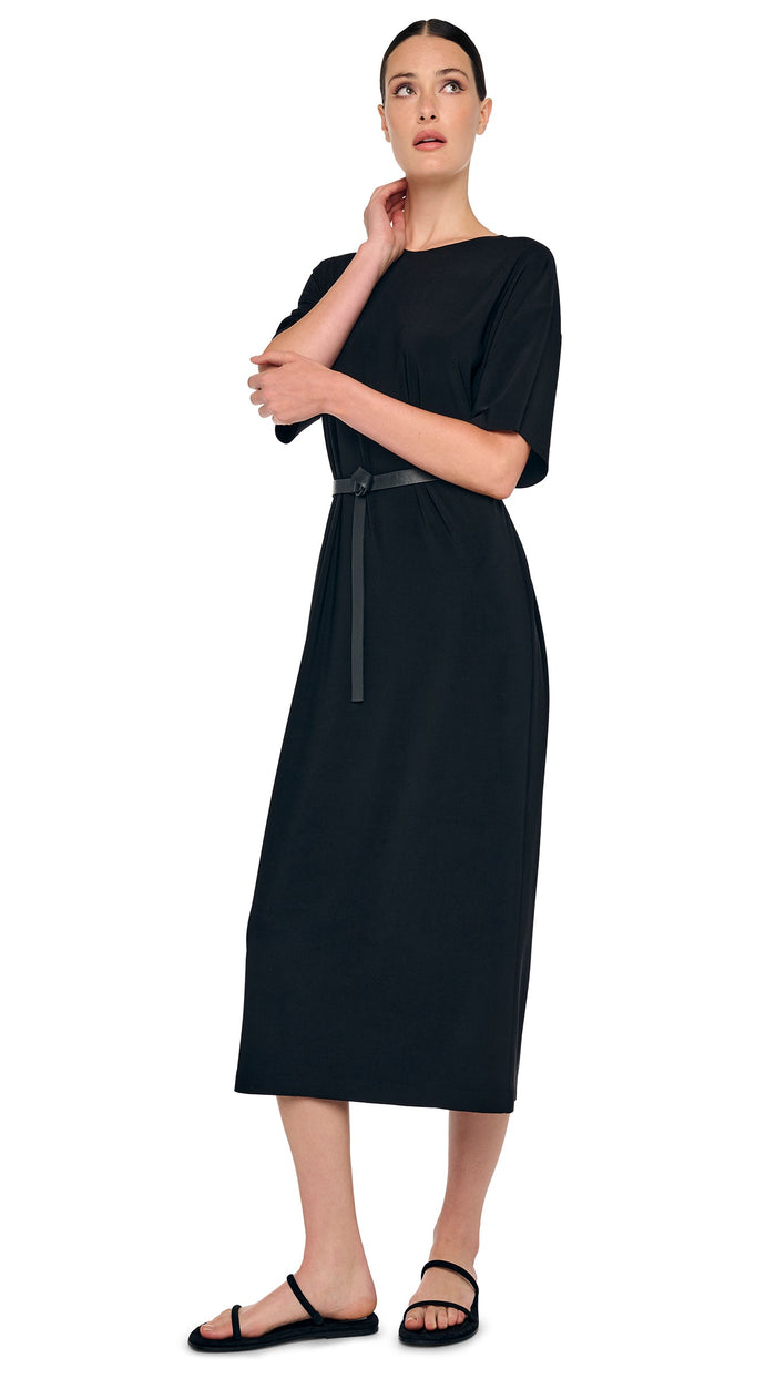 SHORT SLEEVE BOXY DRESS TO MIDCALF #5