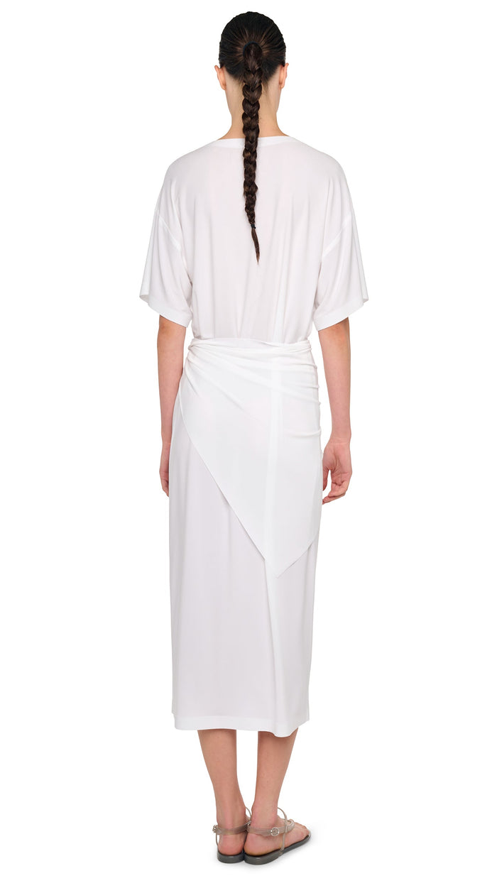 SHORT SLEEVE BOXY DRESS TO MIDCALF #3