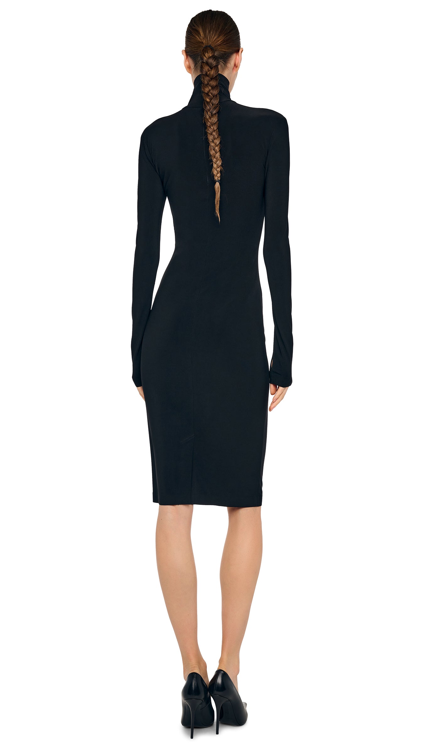 black turtleneck formal dress Black Turtleneck Basic Maxi – BLANK main image 1