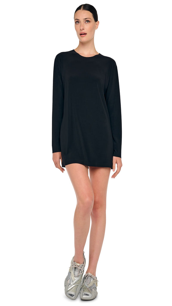 long sleeve active dress Norma Kamali Oversized Mini inside out 70off Size:3XL (11-13 yrs.) Barefoot Oxford Shoes -