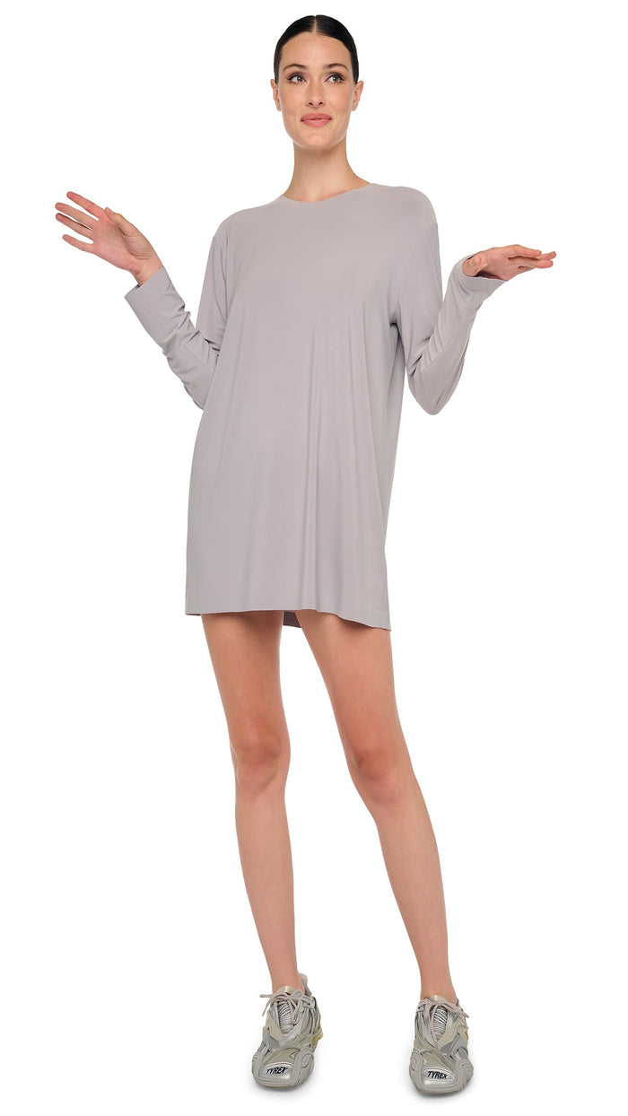 OVERSIZED LONG SLEEVE MINI DRESS #5