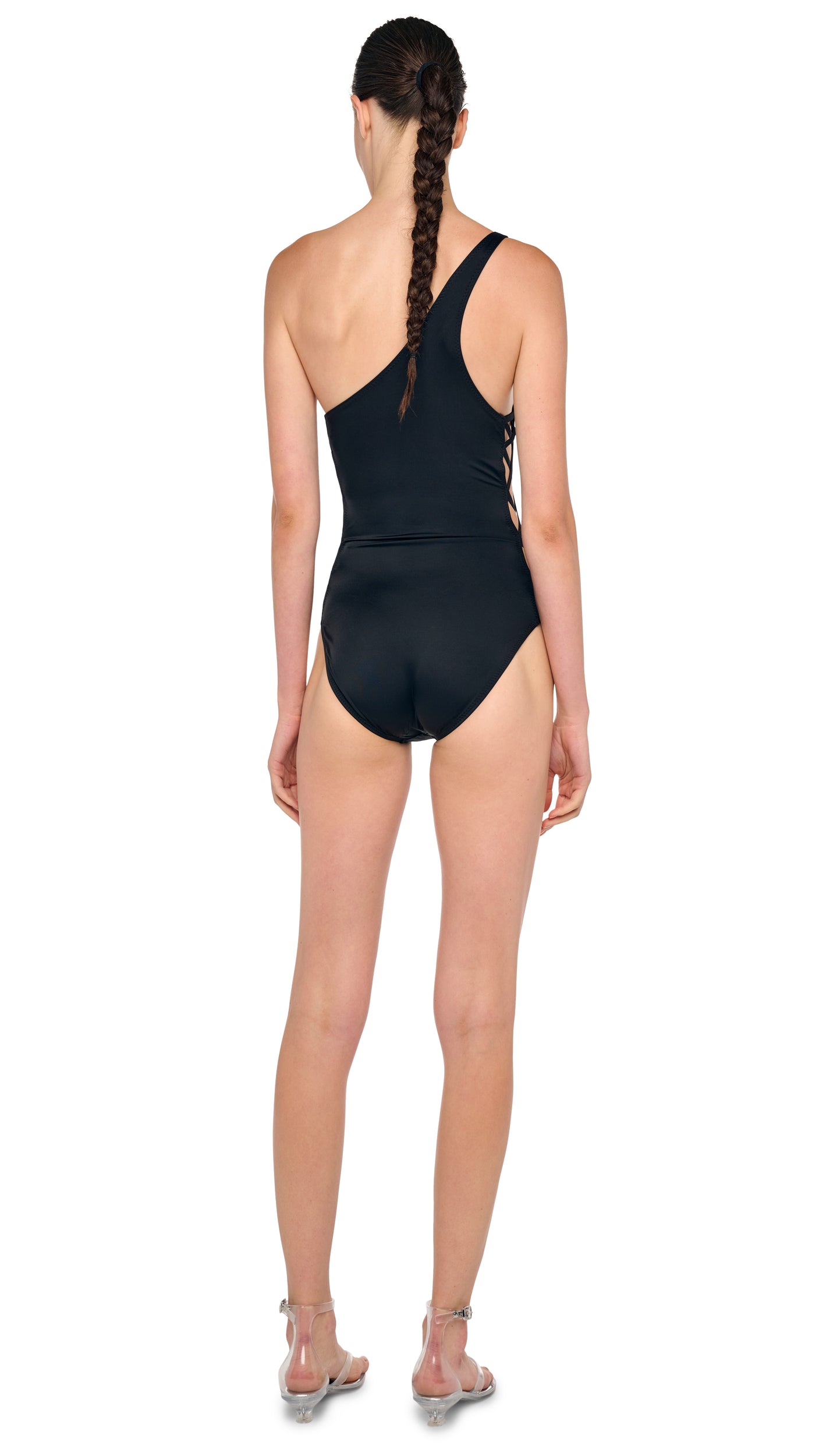 ONE SHOULDER X MIO – Black – Norma Kamali