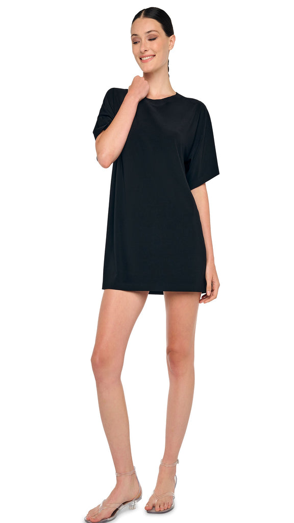white tank top dress LESET Pointelle Tie Front Dress in White in Cotton main image 0