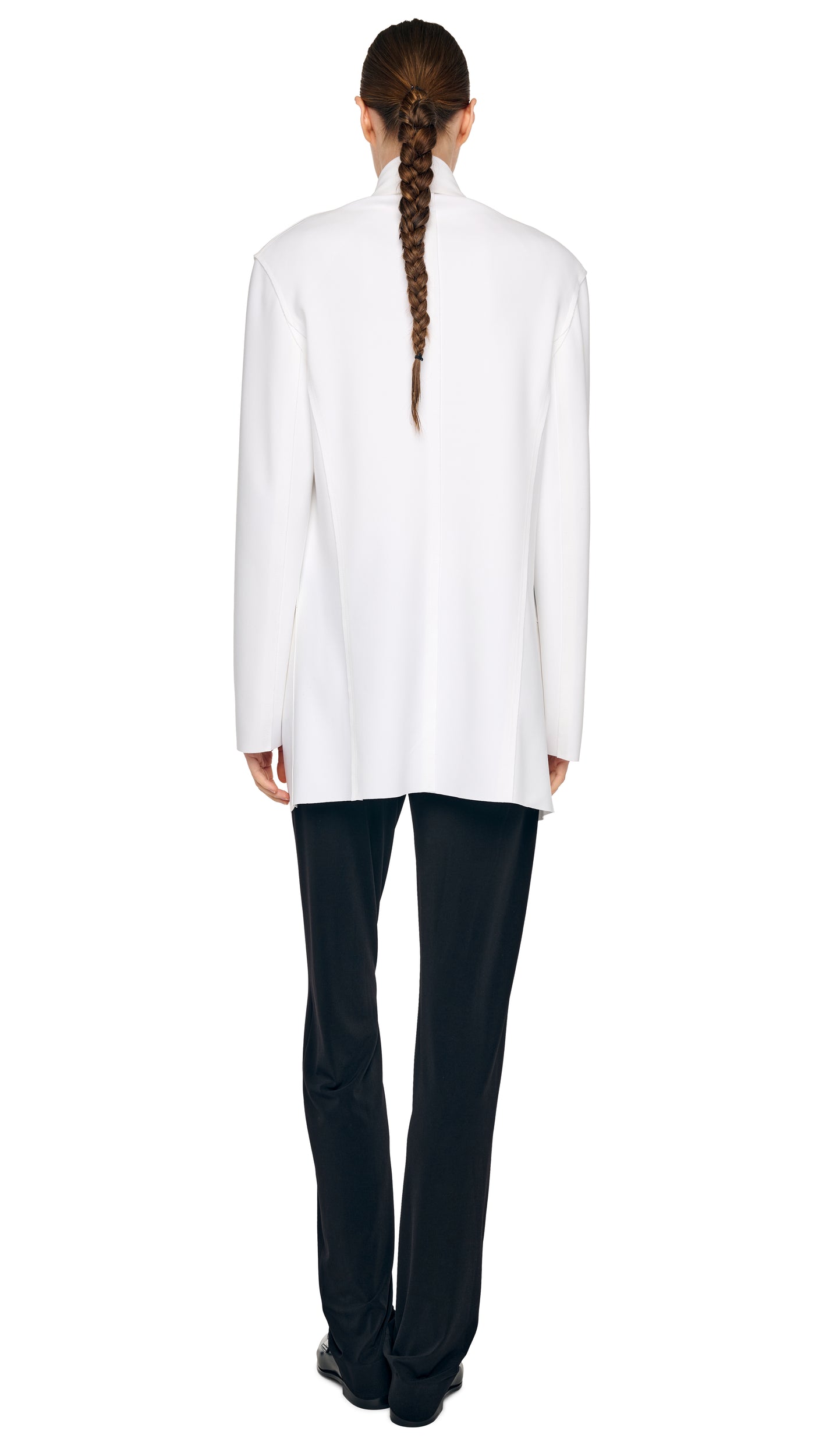 OVERSIZED SINGLE BREASTED JACKET – Snow White – Norma Kamali