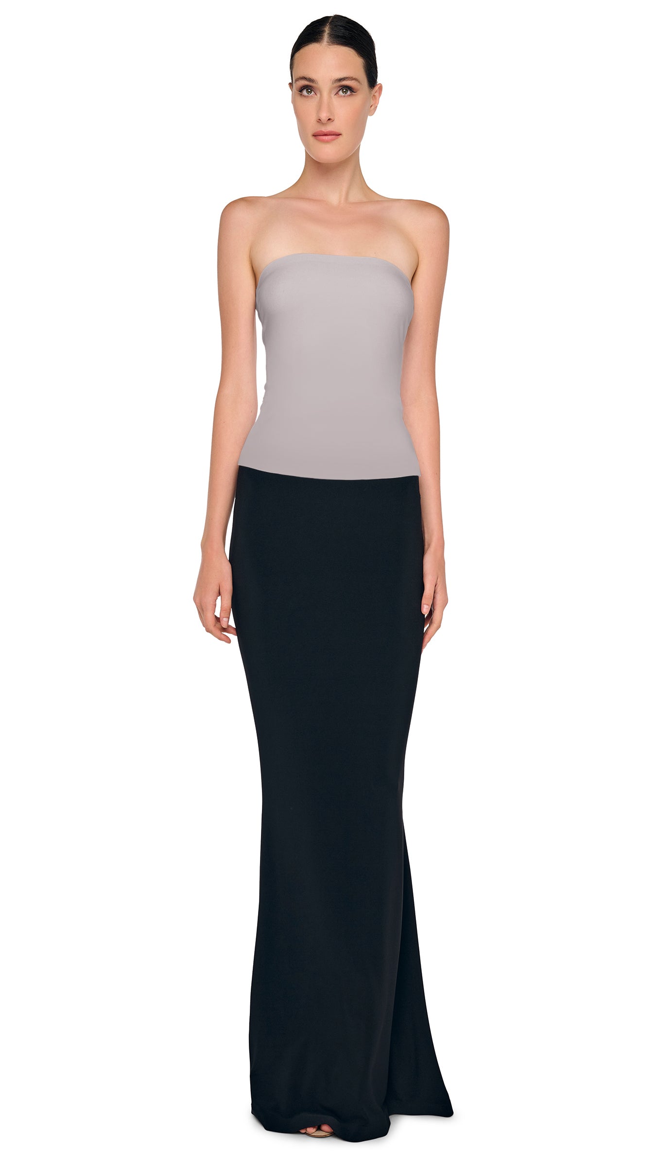 STRAPLESS TOP – Grey – Norma Kamali