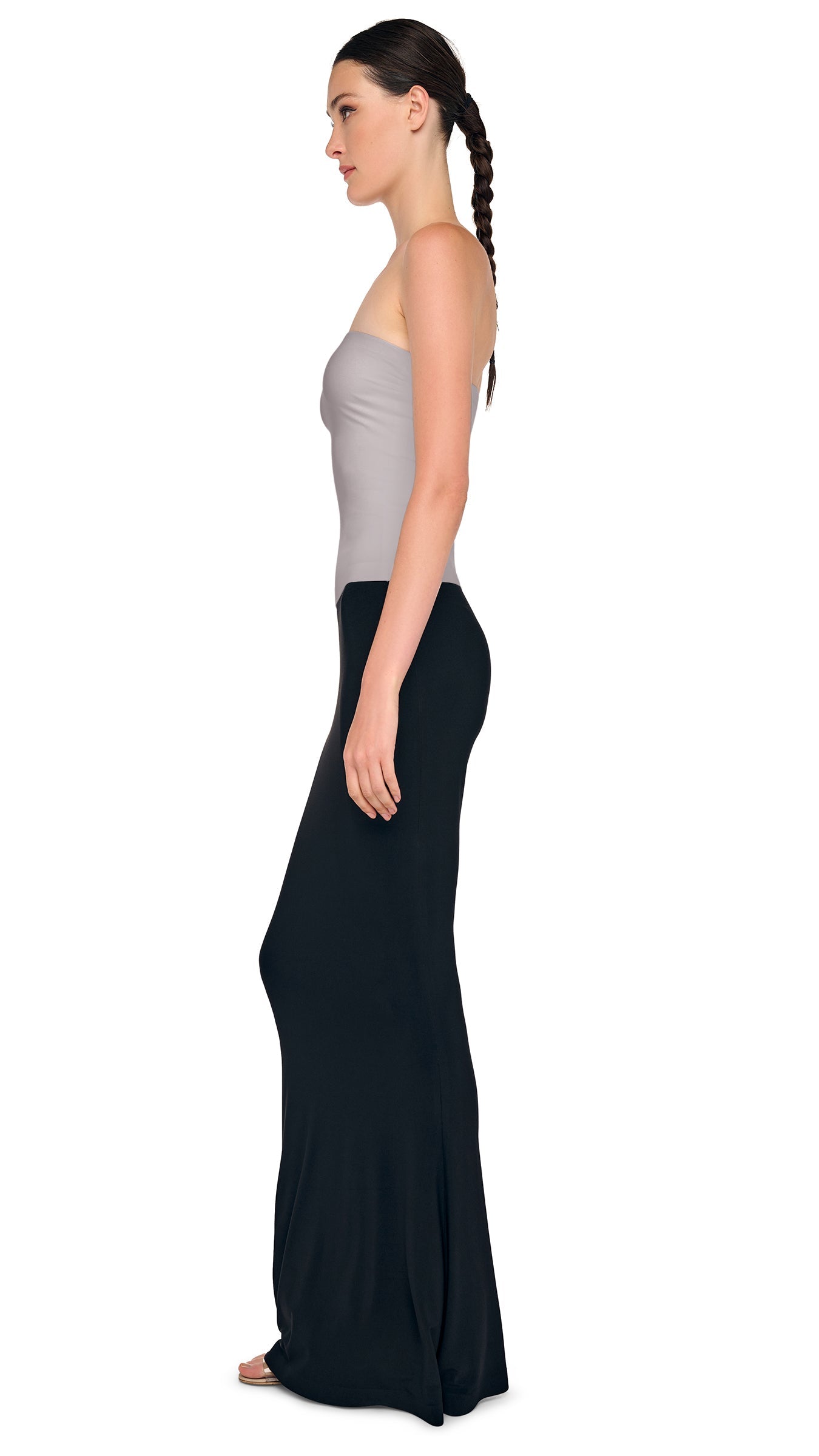 STRAPLESS TOP – Grey – Norma Kamali