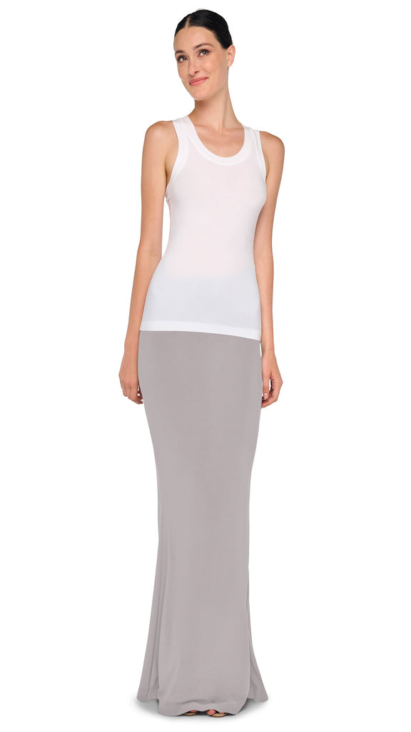 OBIE LONG SKIRT – Grey – Norma Kamali