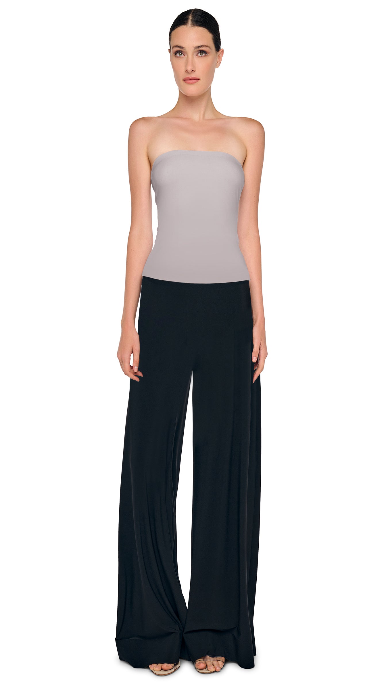 STRAPLESS TOP – Grey – Norma Kamali