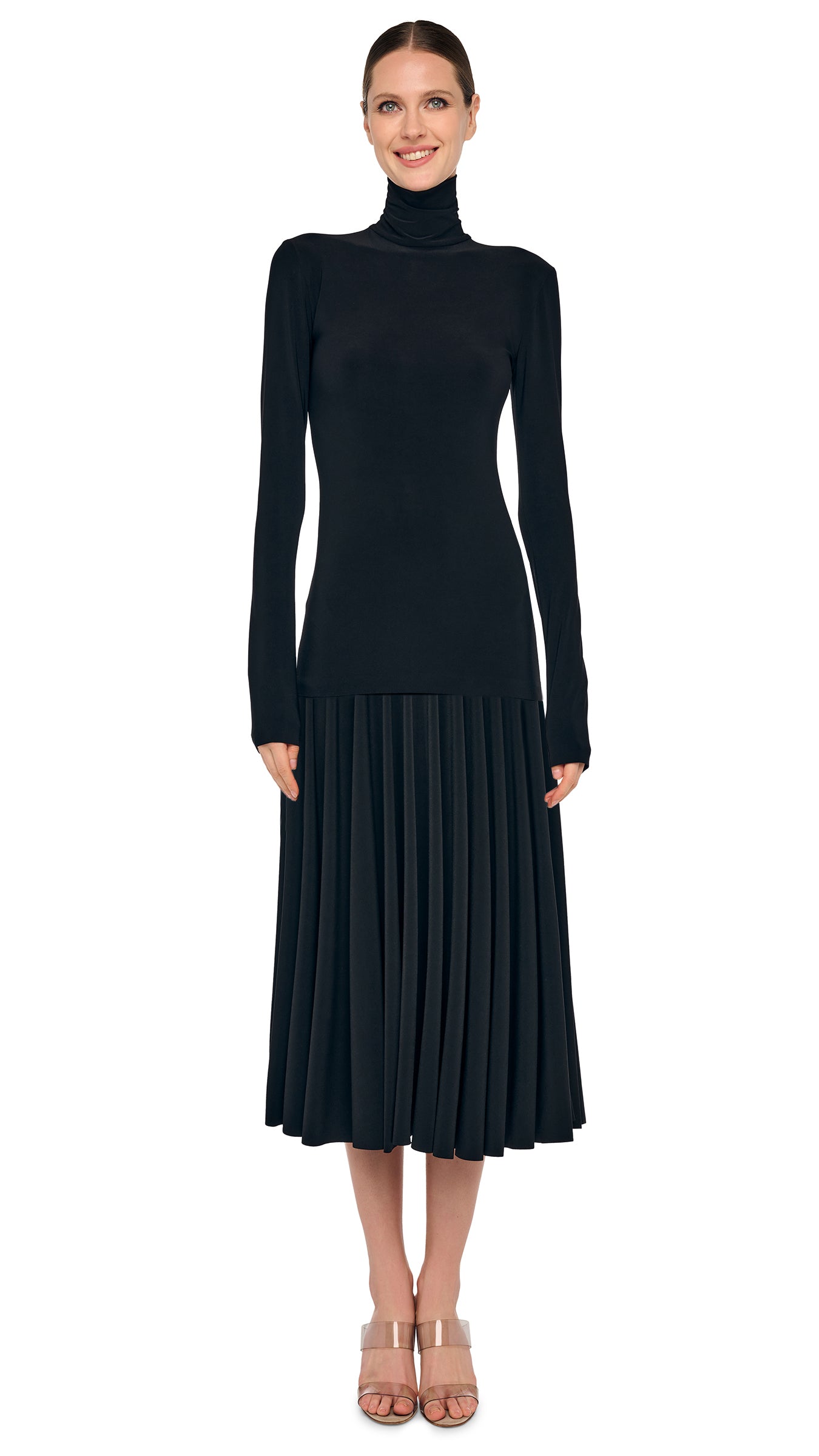 Norma Kamali Flared Skirt To Midcalf - Black / Size XXS Norma Kamali Flared Skirt To Midcalf - Black / Size XXS