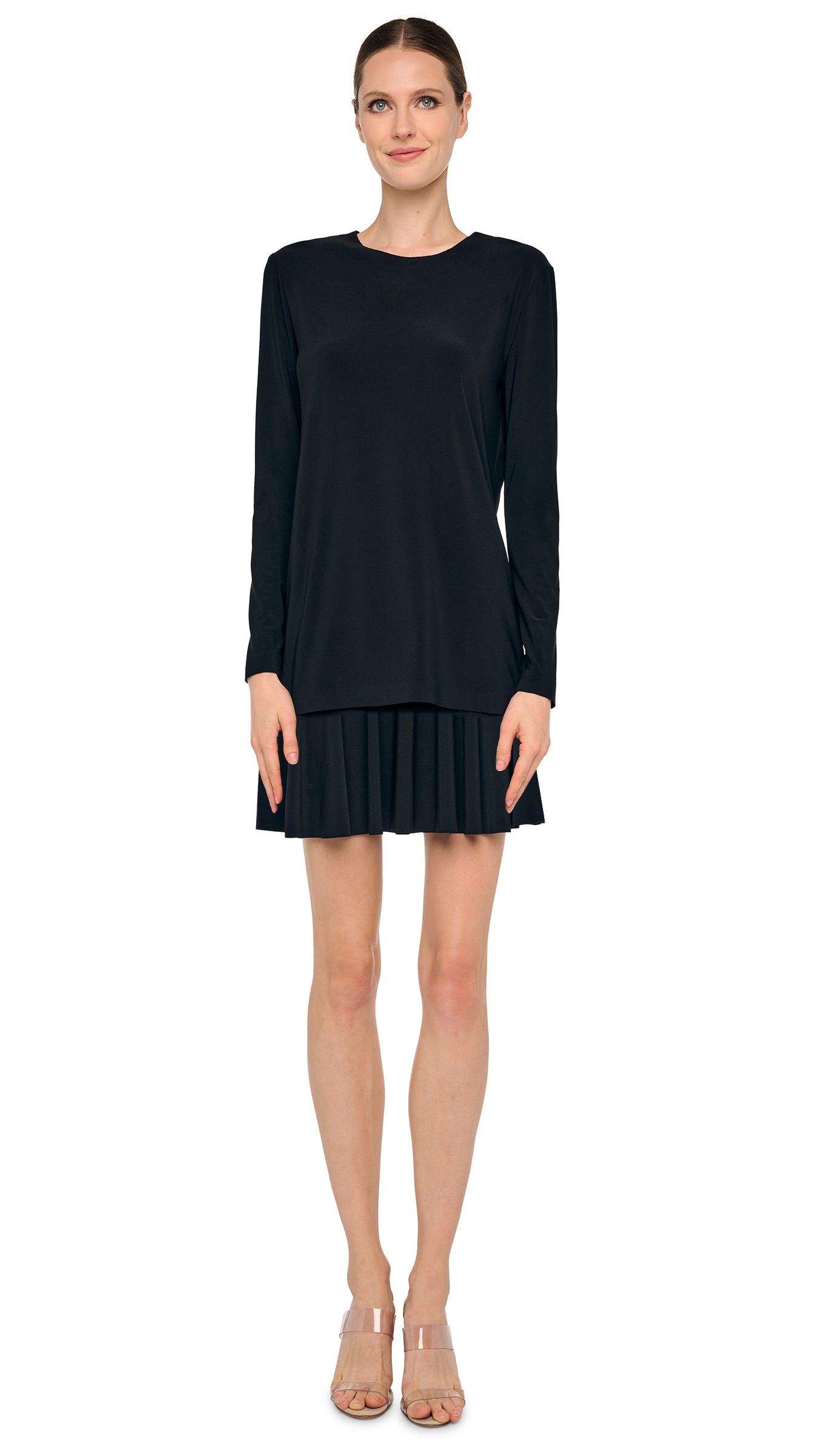 FLARED MINI SKIRT – Black – Norma Kamali