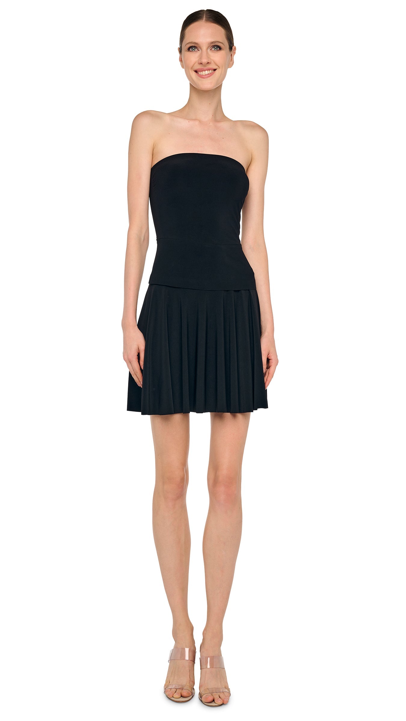 FLARED MINI SKIRT – Black – Norma Kamali