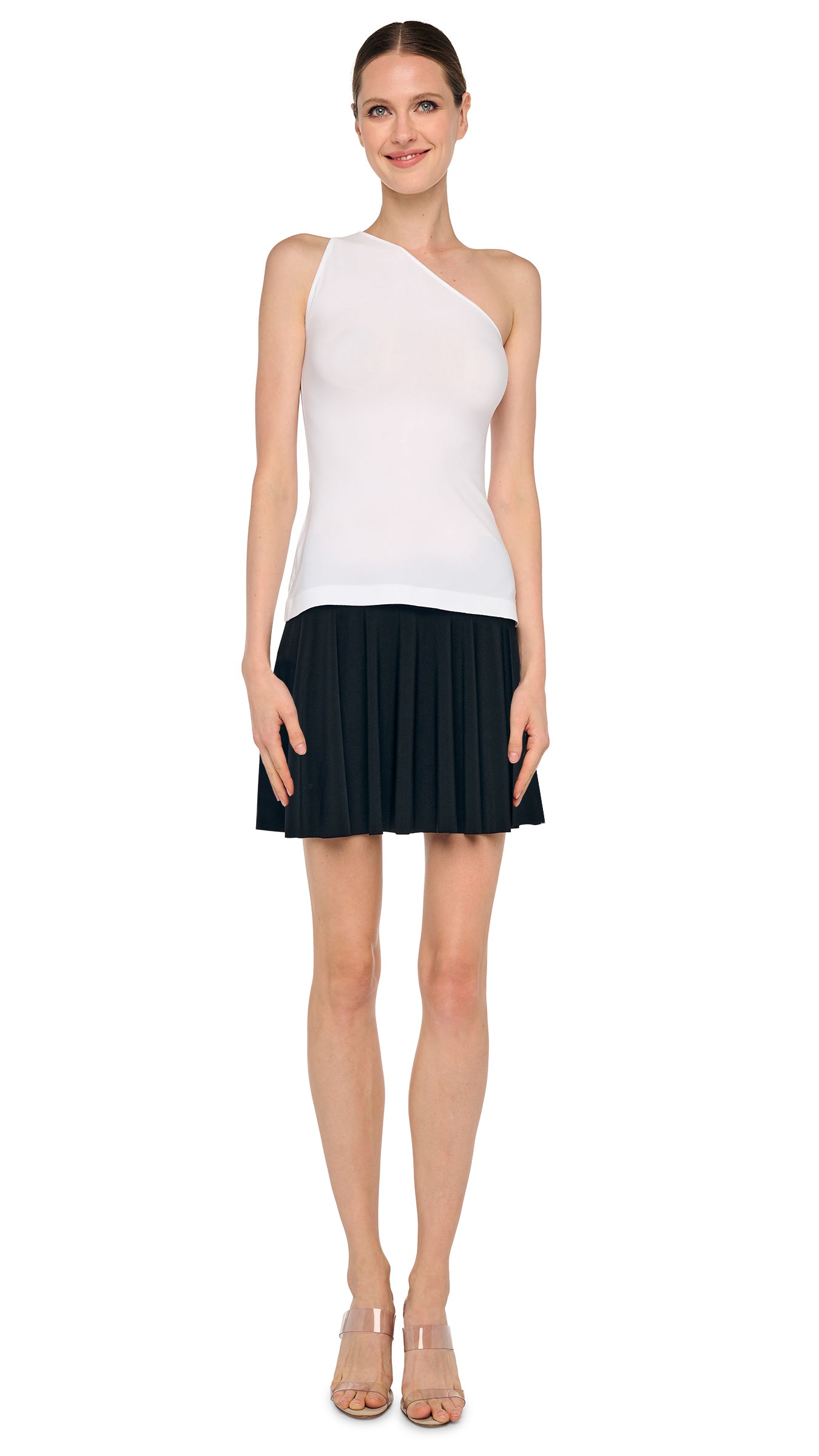 【新品】sheller one shoulder ribbon tops Modern Chic One-Shoulder Crop Top | Windsor