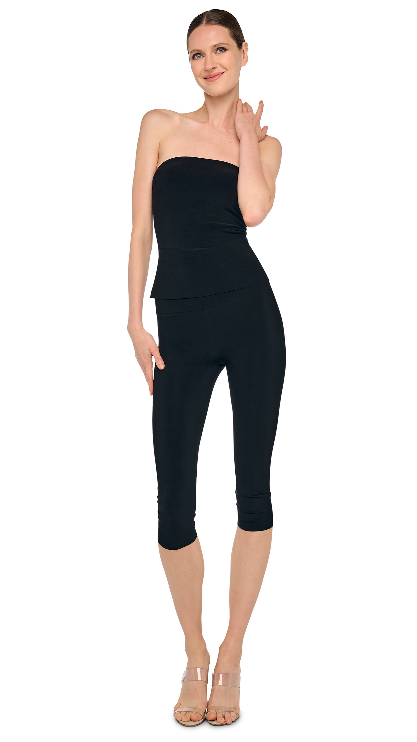 PEDAL PUSHER – Black – Norma Kamali