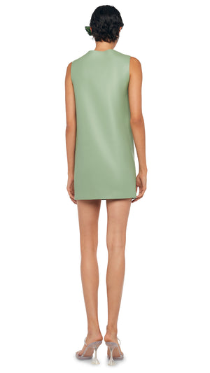 SLEEVELESS MINI DRESS Vintage Green Norma Kamali SLEEVELESS MINI DRESS Vintage Green Norma Kamali