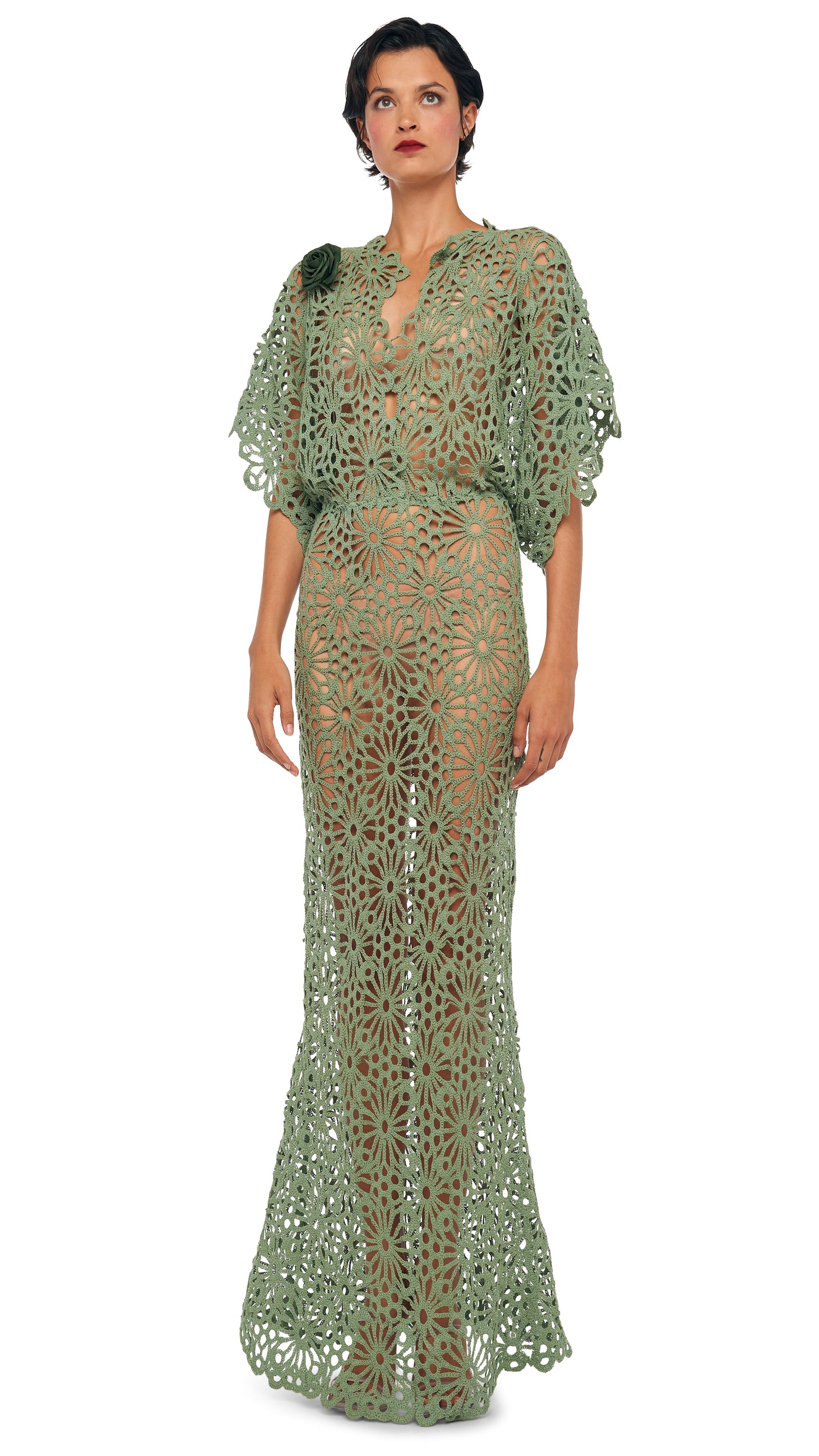 OBIE GOWN Vintage Green Norma Kamali OBIE GOWN Vintage Green Norma Kamali