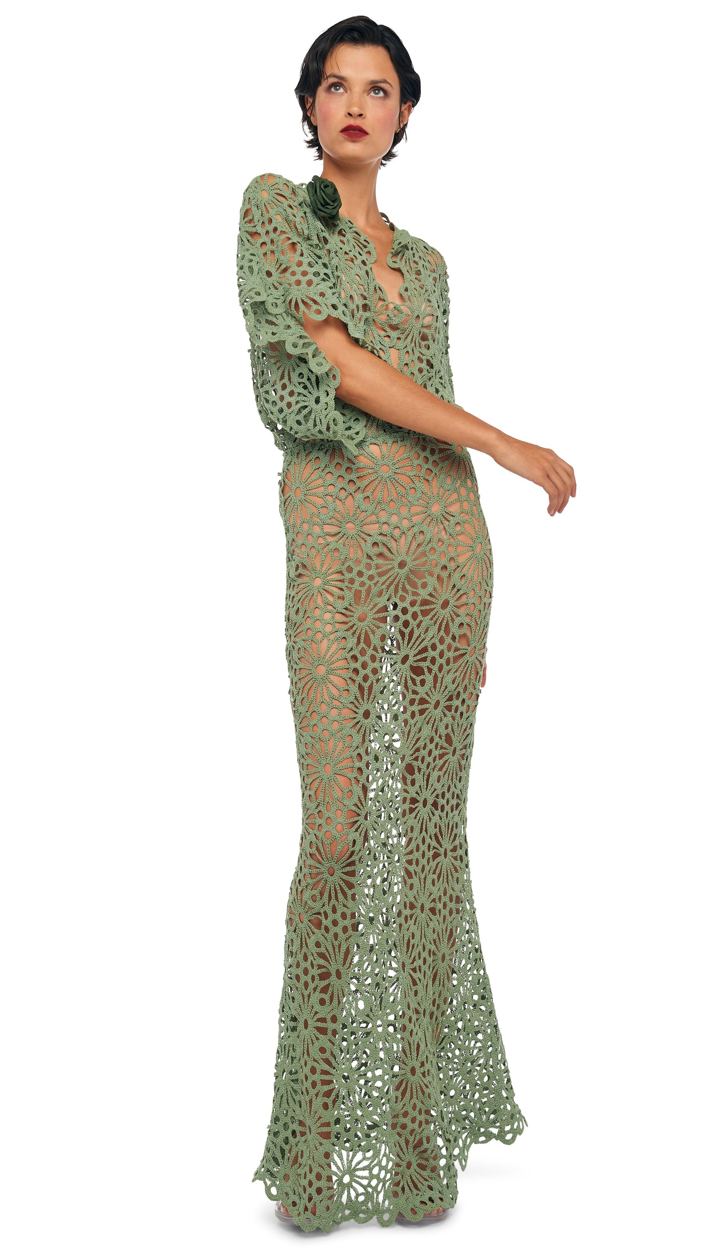 OBIE GOWN Vintage Green Norma Kamali OBIE GOWN Vintage Green Norma Kamali