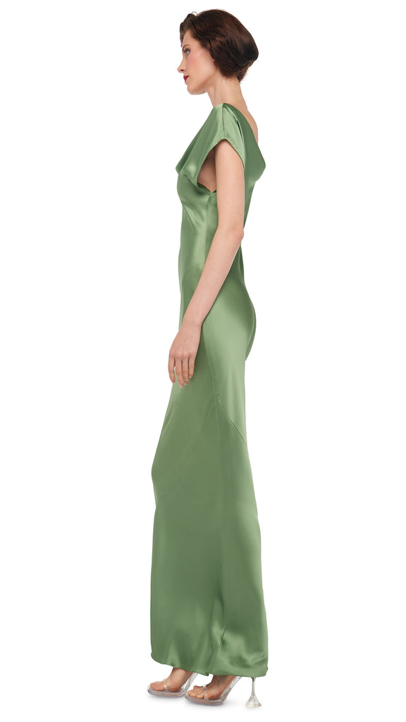 Norma Kamali Cap Sleeve Maria Gown