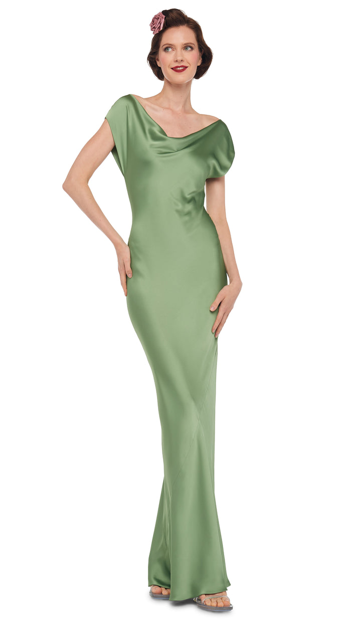 Norma Kamali Cap Sleeve Maria Gown