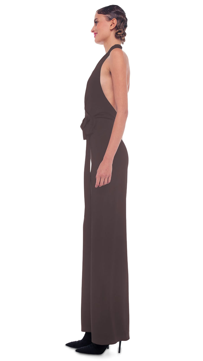 HALTER WRAP STRAIGHT LEG JUMPSUIT #2