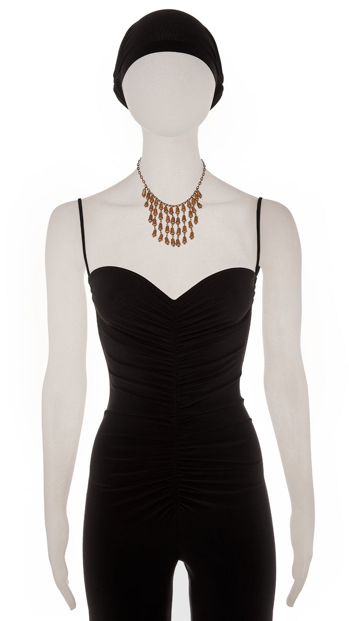 TIERED DROP BRASS NECKLACE #1