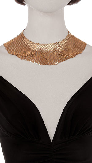 MESH GOLD WIDE CHOKER #3 Thumbnail