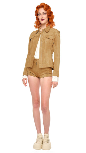 HIGH WAIST JEAN SHORT #4 Thumbnail