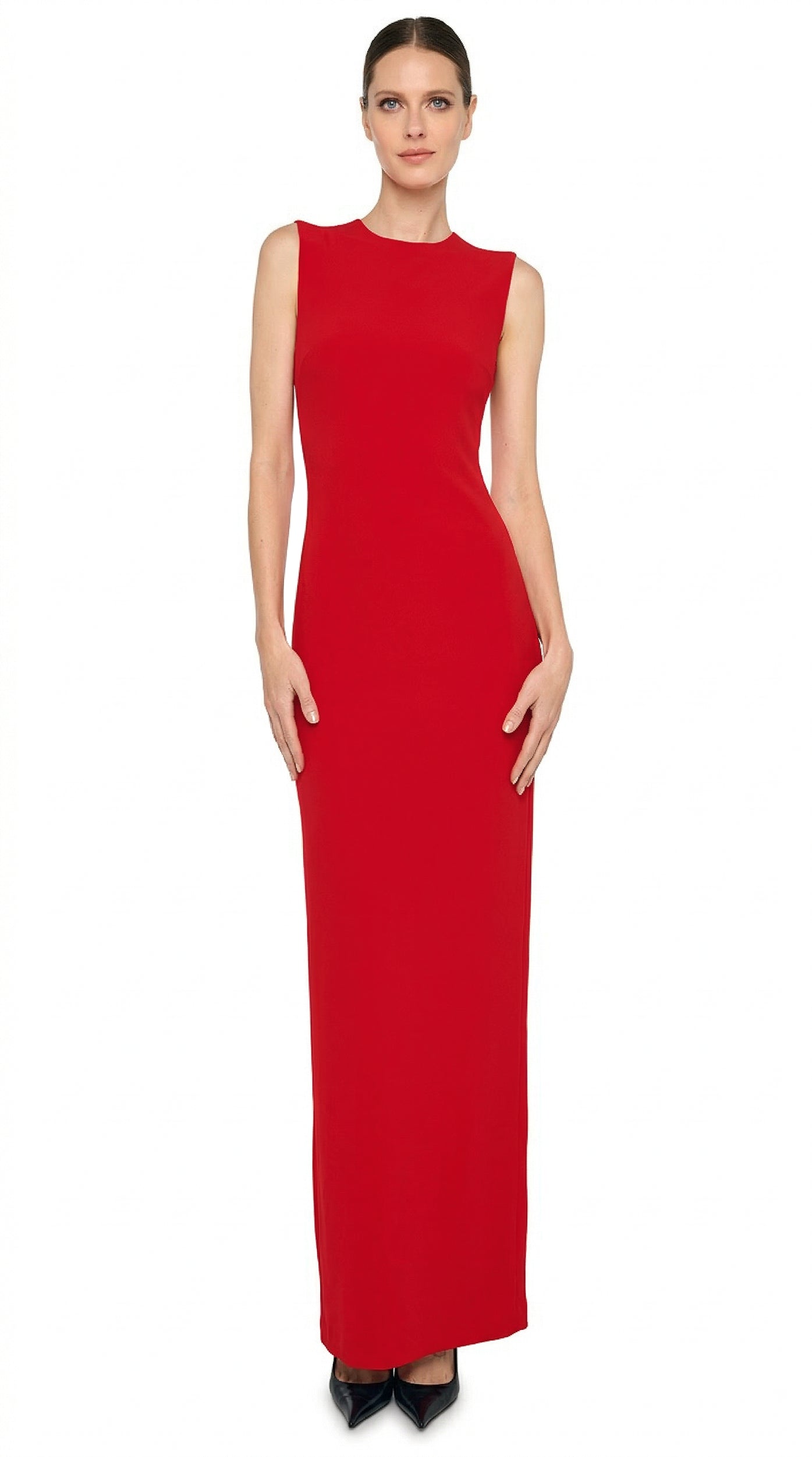 norma kamali red dress Sleeveless Long wash in cold water Color:Romance vendor-Danarys New York Red Sequin Bodycon Hoco
