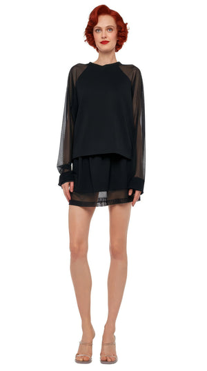 OS RAGLAN SLEEVE TOP W/ MESH #1 Thumbnail
