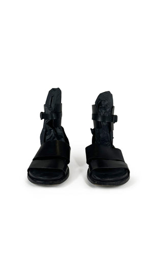 ANN DEMEULEMEESTER LEATHER GLADIATOR SANDALS #2 Thumbnail