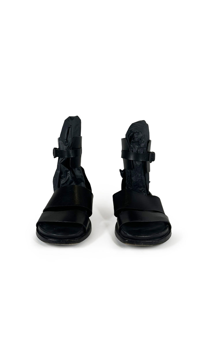 ANN DEMEULEMEESTER LEATHER GLADIATOR SANDALS #2