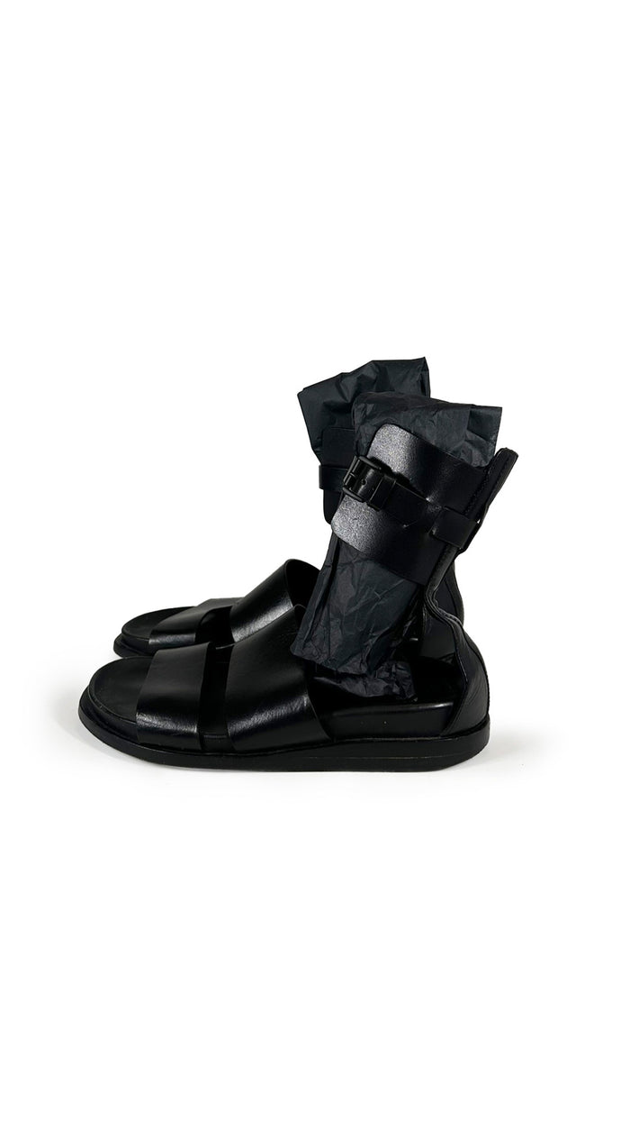 ANN DEMEULEMEESTER LEATHER GLADIATOR SANDALS #1