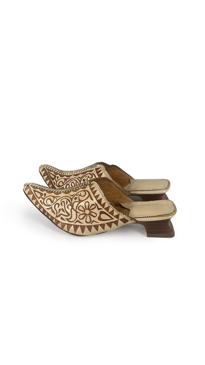 KACIMI VRAI CUIR MOROCCAN MULES #1