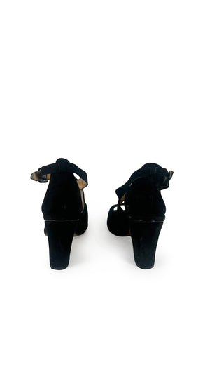 NORMA KAMALI SUEDE HEELED SANDAL #3 Thumbnail