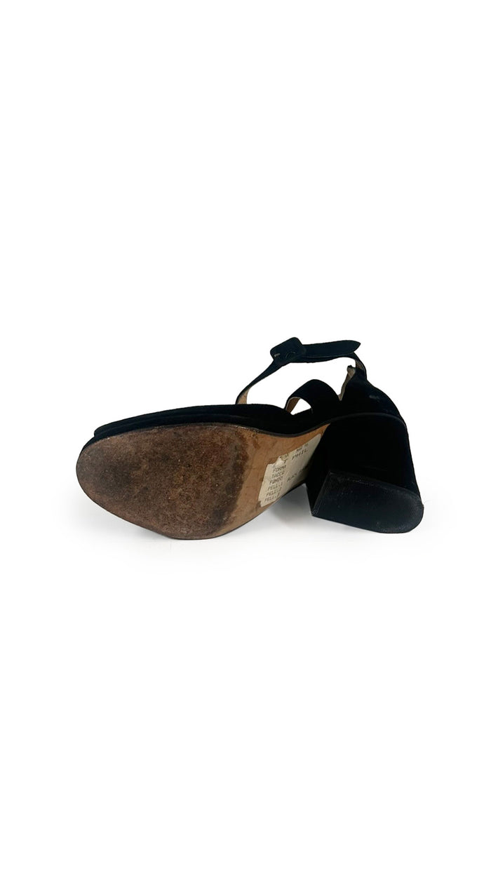 NORMA KAMALI SUEDE HEELED SANDAL #5