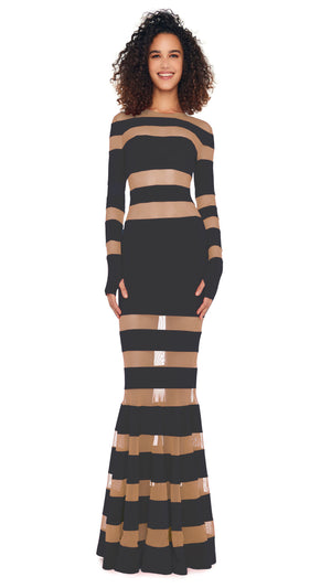 SPLICED DRESS FISHTAIL GOWN #1 Thumbnail