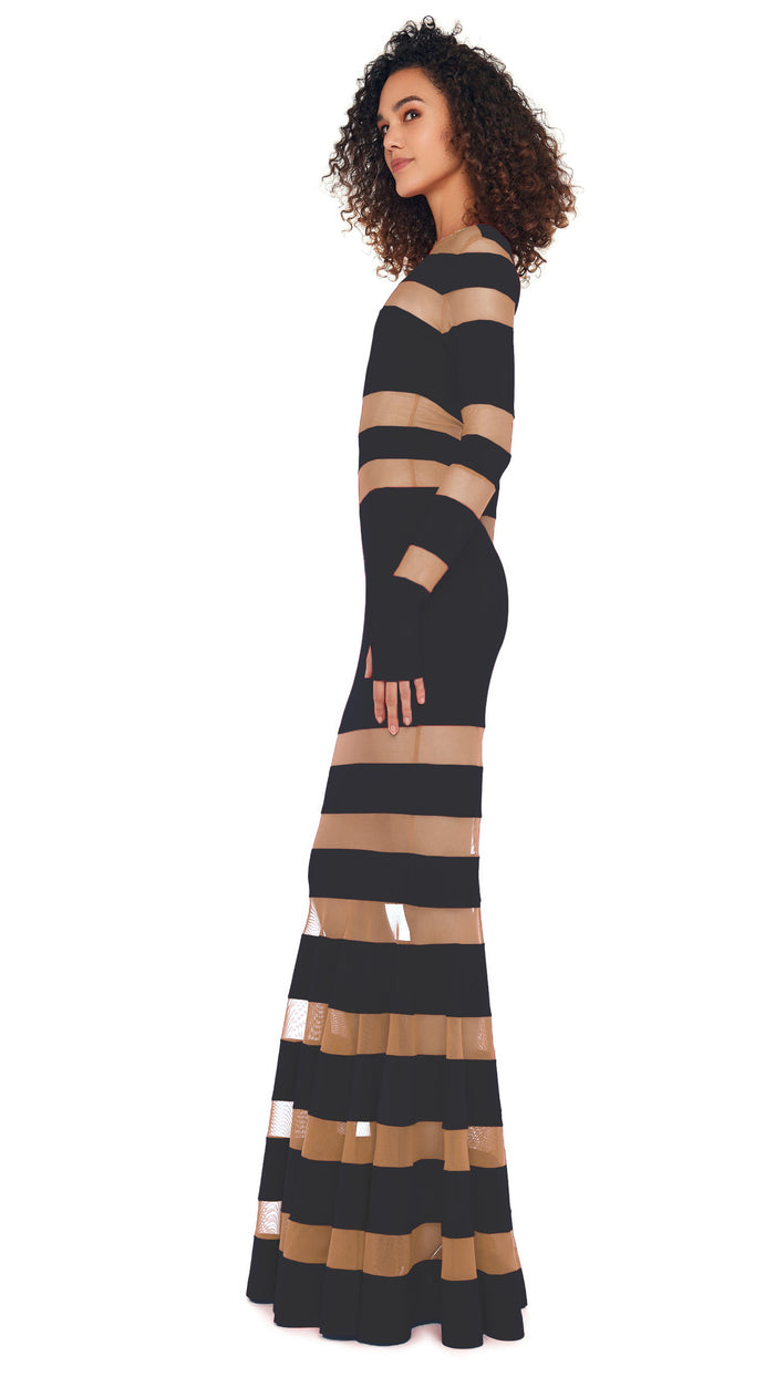 SPLICED DRESS FISHTAIL GOWN #2