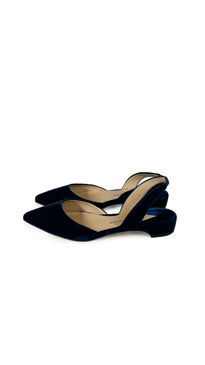 PAUL ANDREW SUEDE RHEA SLINGBACK FLATS #1