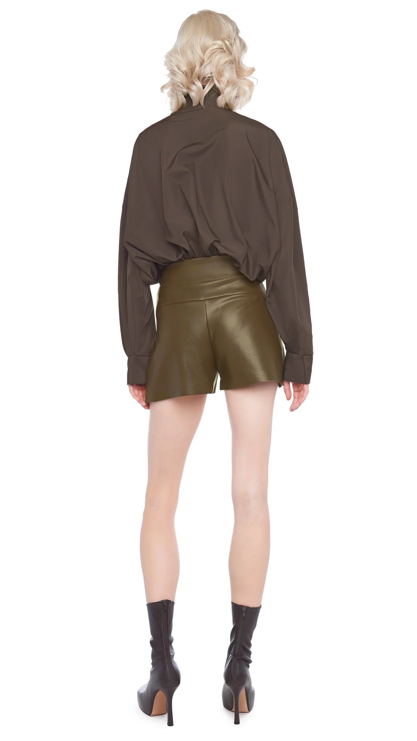 OVERSIZED NK BODYSUIT – Bark – Norma Kamali