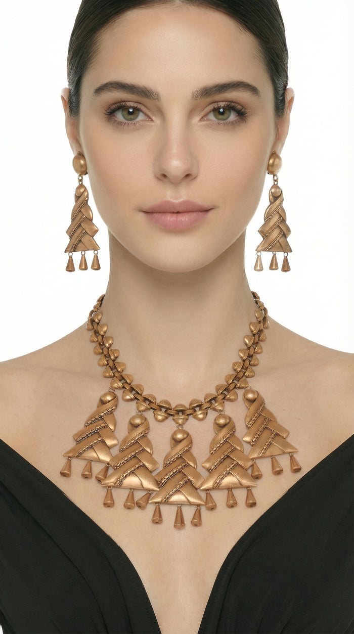 TREE NECKLACE AND EARRING SET #2