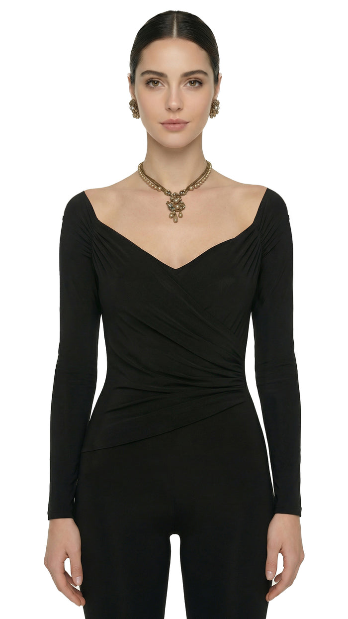 ROBERT DEMARIO BEADED NECKLACE AND EARRINGS SET #1