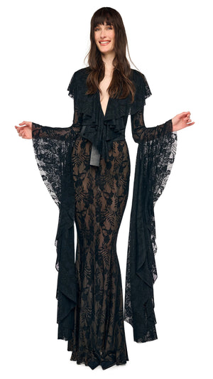 XL SLEEVE RUFFLE FISHTAIL GOWN #1 Thumbnail