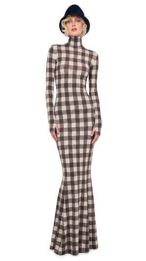 LONG SLEEVE TURTLE FISHTAIL GOWN #1 Thumbnail