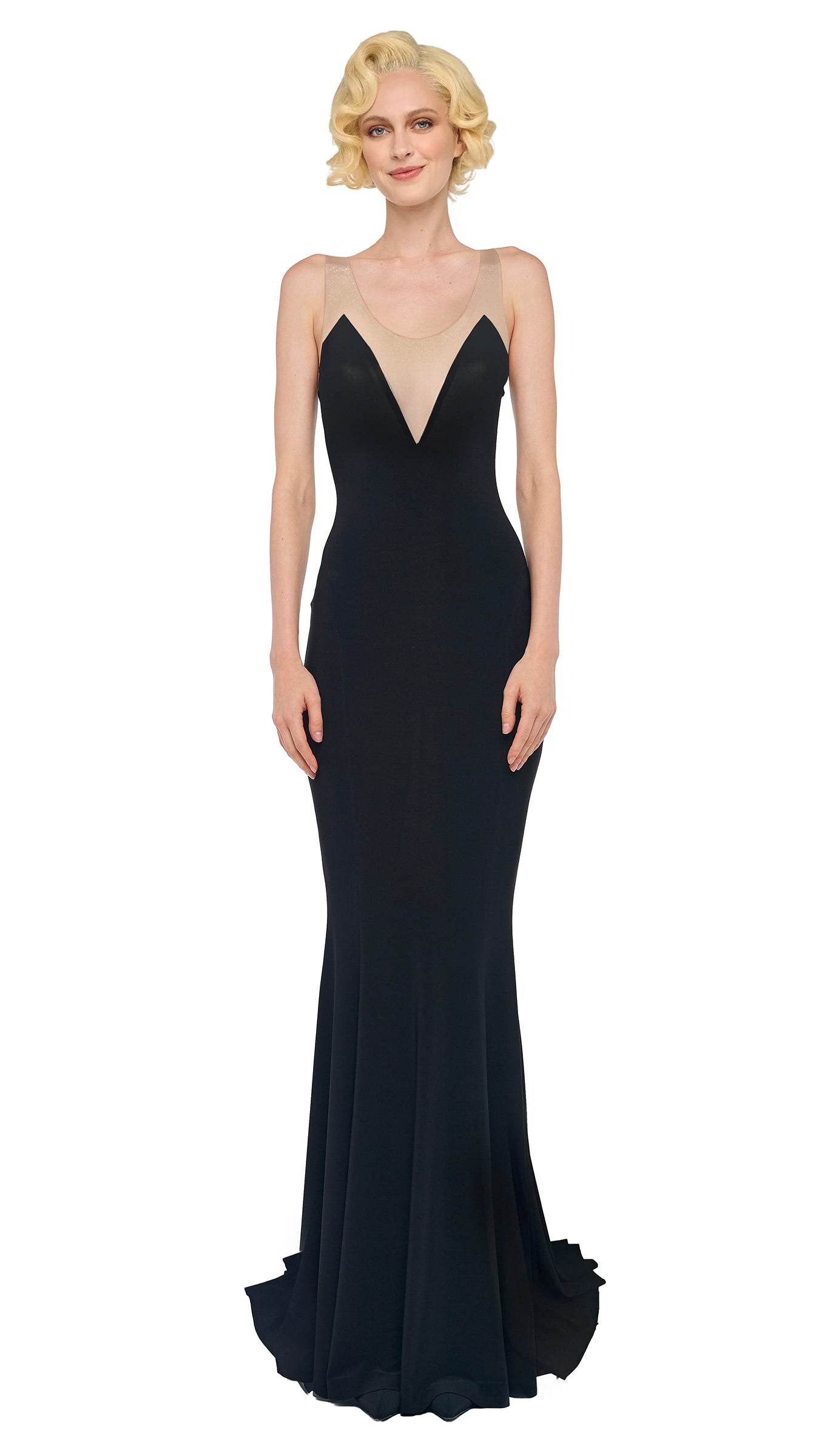 Norma Kamali Racer Fishtail Gown