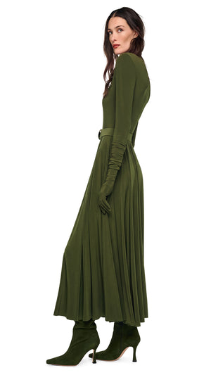 SHOULDER PAD TURTLE FLARED DRESS #2 Thumbnail