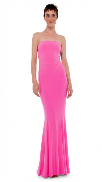 Norma Kamali Strapless Fishtail Gown - Orchid Pink / size M