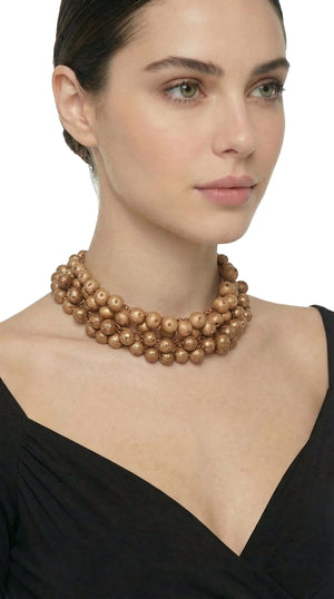 2-LAYERED BALL NECKLACES #2 Thumbnail