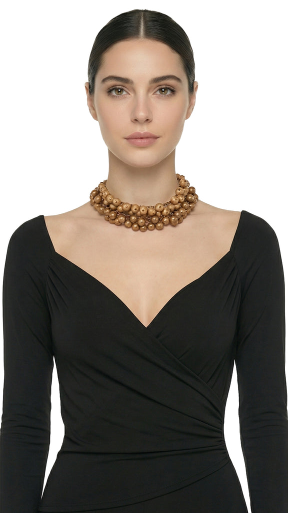 2 LAYERED BALL NECKLACES