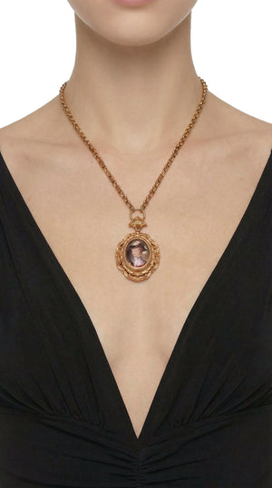 FACE PENDANT NECKLACE #2 Thumbnail